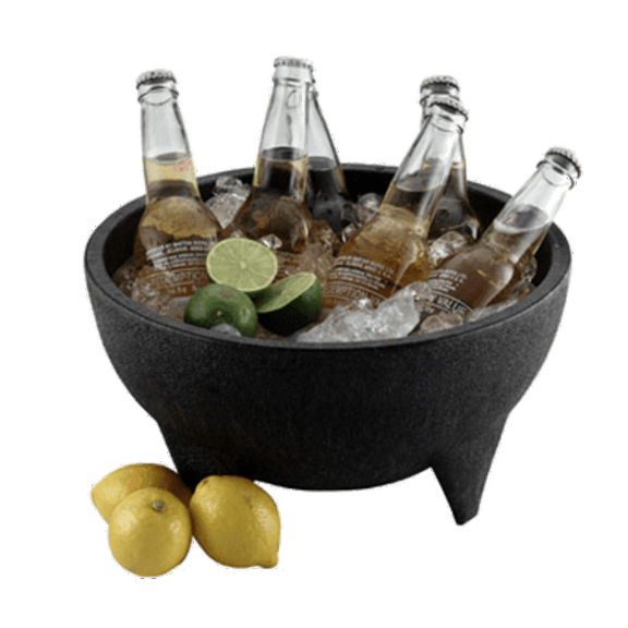 A-to-Z Supply 289-HS-NHS1023-CH, Molcajete Grandote Bowl, 224 oz, 11-1/2" Diameter x 6" Deep, Polypropylene, Microwavable & Dishwasher Safe, Charcoal Color, NSF Certified, 12-Pack