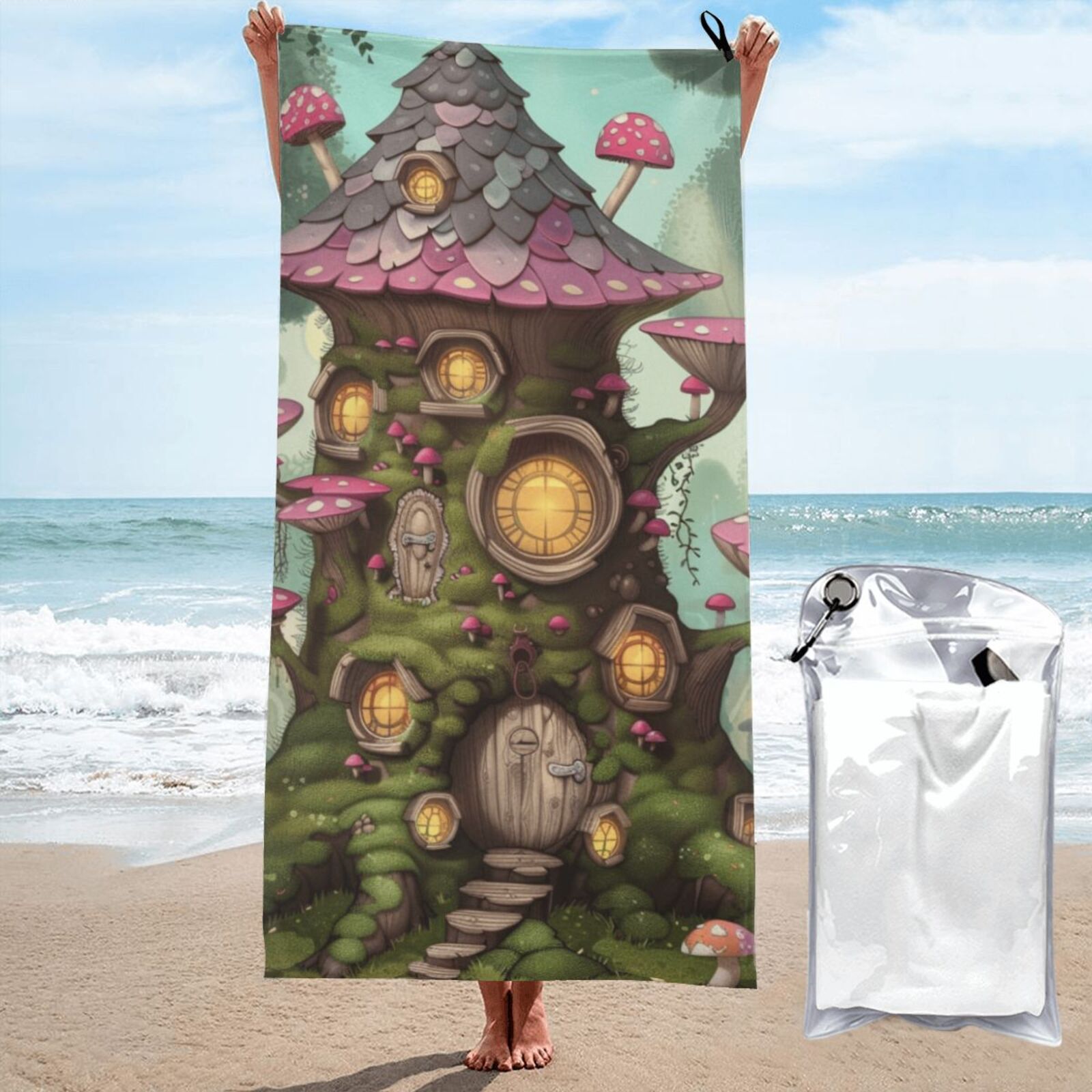 A tree stump in a fairy tale