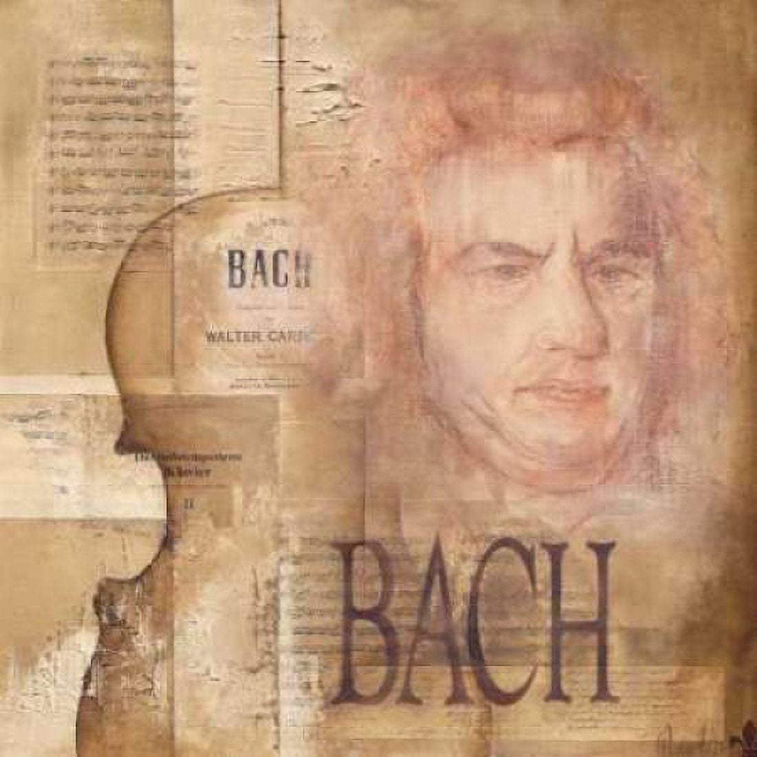 A tribute to Bach Canvas Art - Marie-Louise Oudkerk (24 x 24)