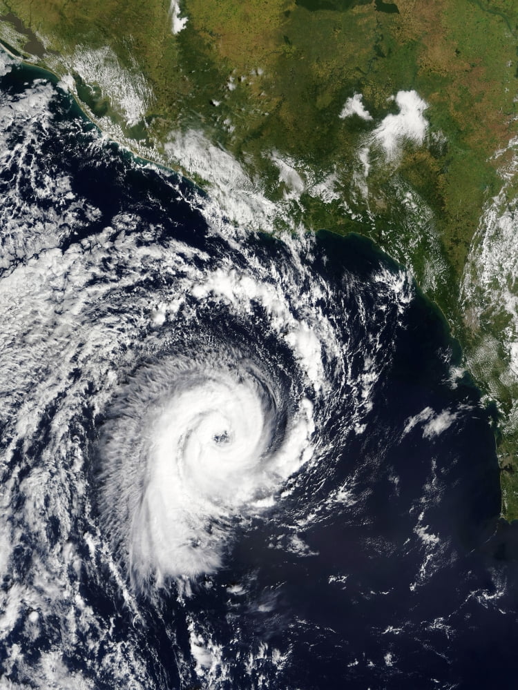A tropical cyclone Canvas Art - Stocktrek Images (24 x 32)