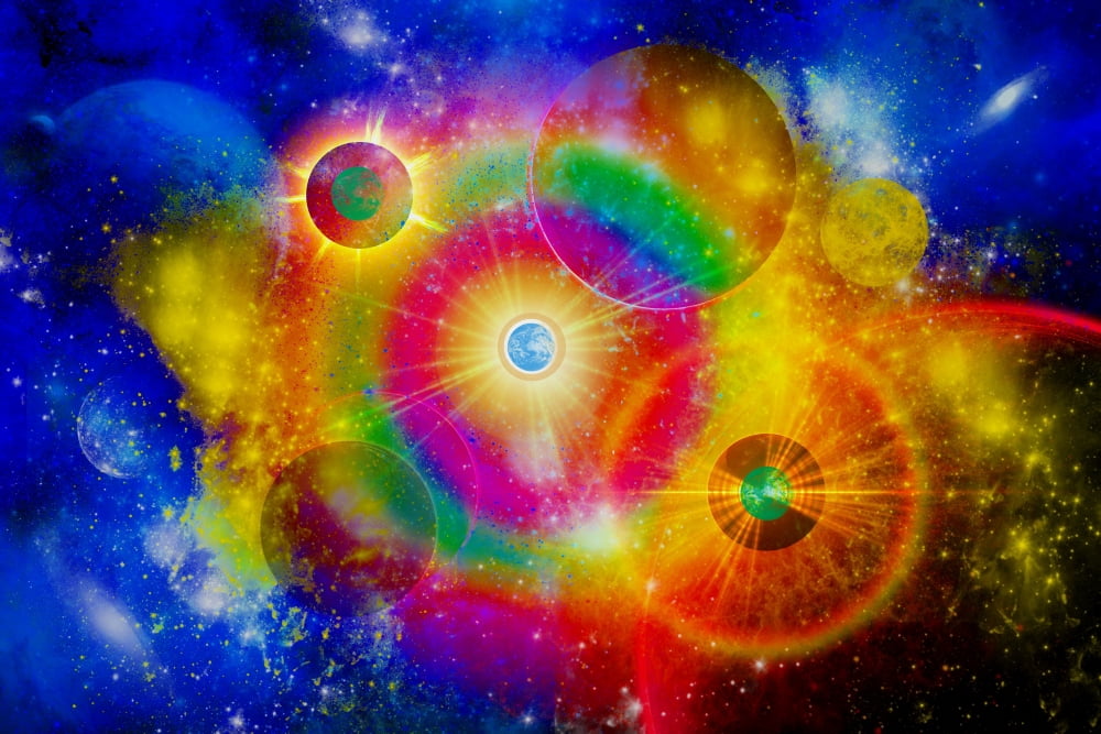A vast gaseous nebula illuminated from within by new stars Canvas Art - Mark StevensonStocktrek Images (18 x 12)
