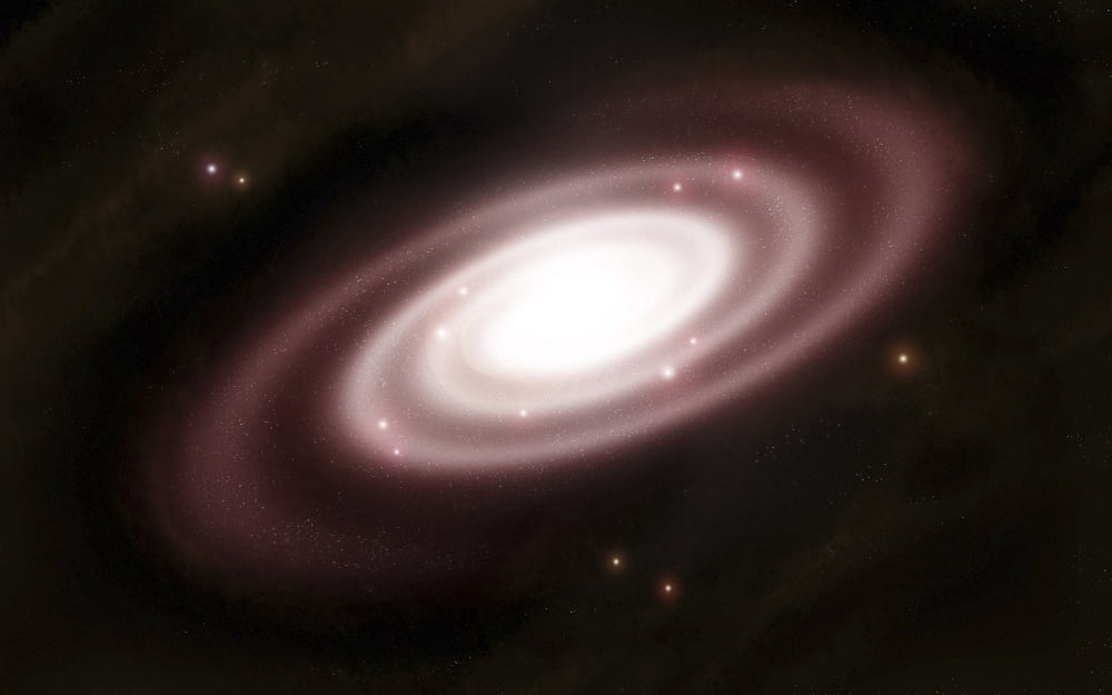 A very old spiral galaxy Canvas Art - Justin KellyStocktrek Images (36 x 22)
