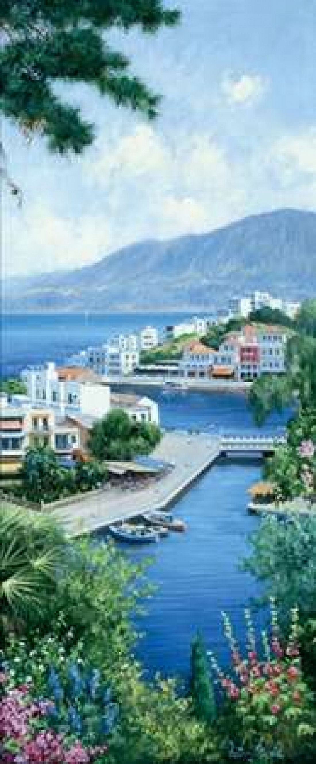 A view over Mykonos Canvas Art - Peter Motz (24 x 48)