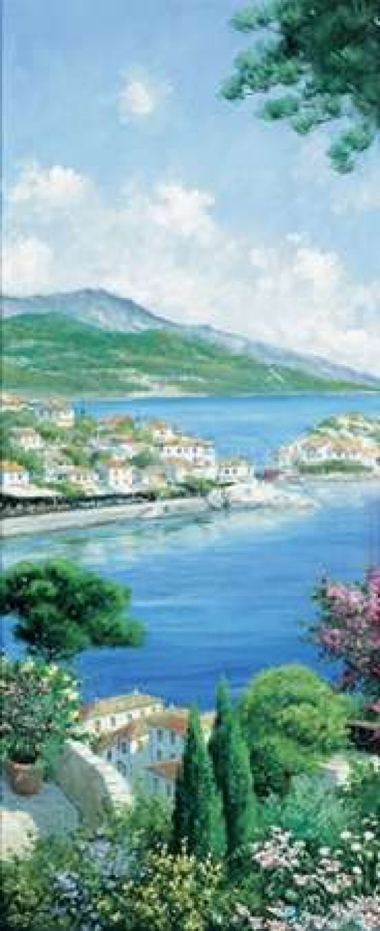 A view over the bay Canvas Art - Peter Motz (10 x 20)