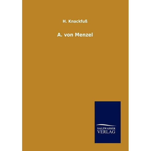A. von Menzel