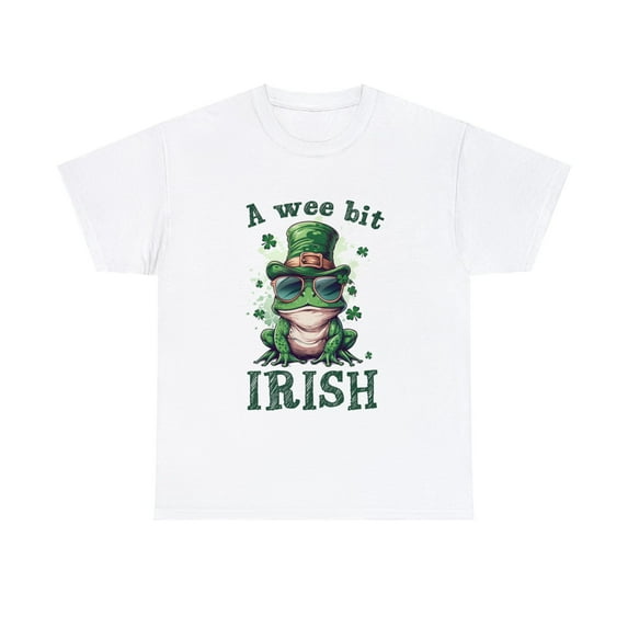 A wee Bit Irish Frog Shirt, Happy St. patrick's Day Shirt ID-0222-MWEO
