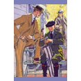 thumbnail image 1 of A well dressed man speaking with his caddy about clubs for the upcoming round of golf. Poster Print by unknown (18 x 24), 1 of 1