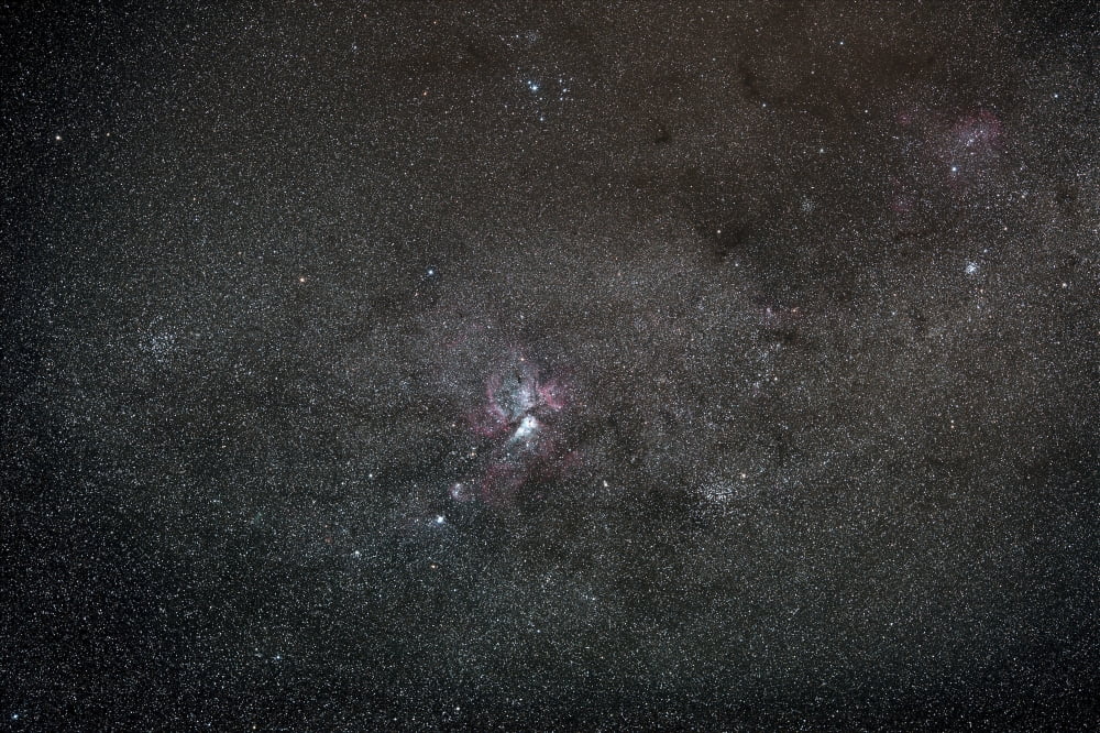 A wide field view centered on the Eta Carina Nebula Canvas Art - Luis ArgerichStocktrek Images (35 x 23)