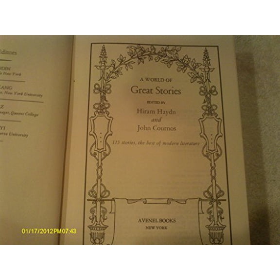 Pre-Owned A world of great stories: 115 stories, the best of modern literature (Hardcover) 0517270749 9780517270745