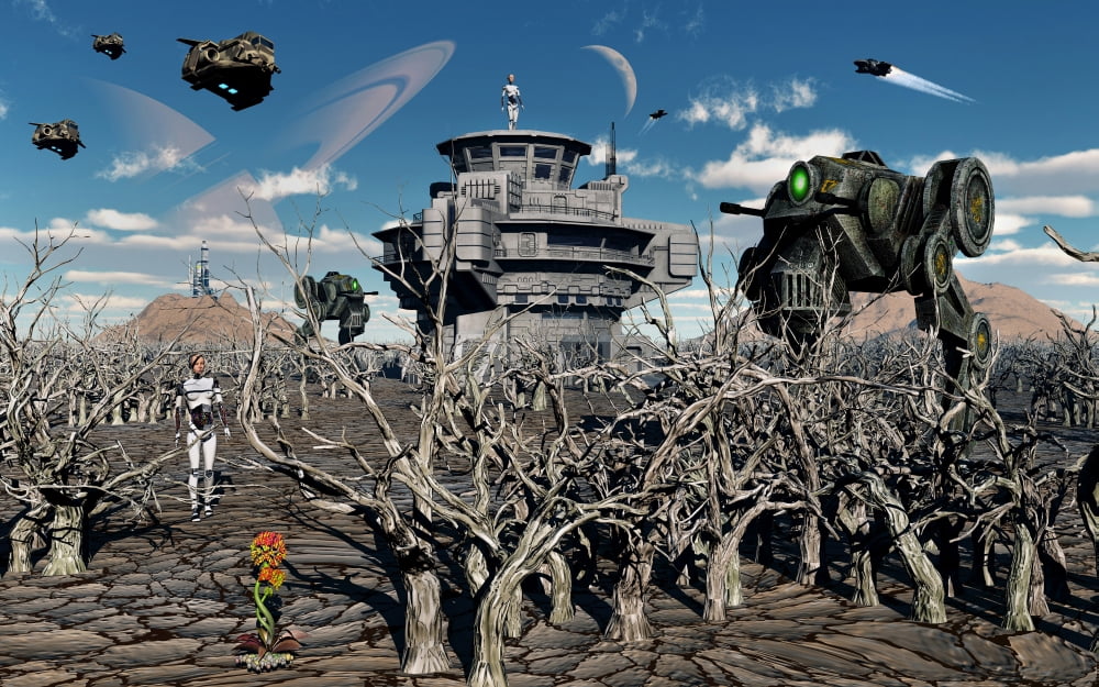 A world stripped bare from the effects of the colonial wars Canvas Art - Mark StevensonStocktrek Images (36 x 23)
