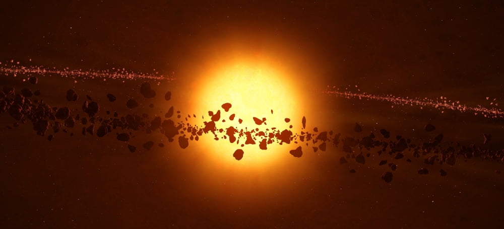 A young star circled by debris Canvas Art - Frieso HoevelkampStocktrek Images (21 x 10)