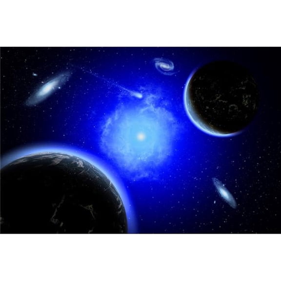 A young star system located in our Milky Way Galaxy Poster Print
