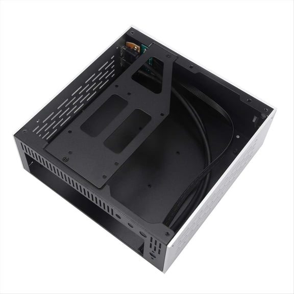 A01 Aluminum Mini-ITX HTPC Desktop Computer Chassis Black Tempered Glass HTPC Mini ITX DIY PC Cases