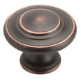 thumbnail image 1 of A01586 ORB Amerock Inspirations 1.38 in. Cabinet Knob, 3-Ring Design, Oil Rubbed Bronze, 1 of 1