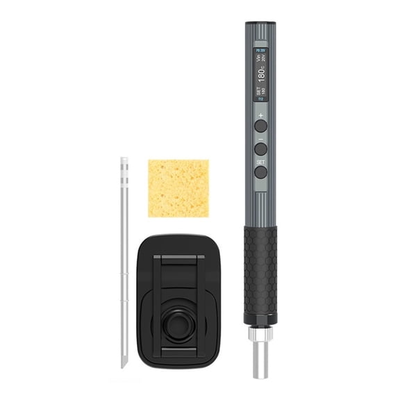 A02F Portable Electric Soldering Iron, Voltage Adjust Tech Welding Pen for Electronics