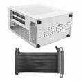 thumbnail image 1 of A07 Mini ITX Computer Case Chassis HTPC Host Case USB3.0 ITX Enclosure with Graphics Card Extension Cable(C), 1 of 8