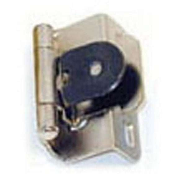 A08719 14 Amerock Single Demountable 0.5 in. Overlay Cabinet Door Hinge, Nickel