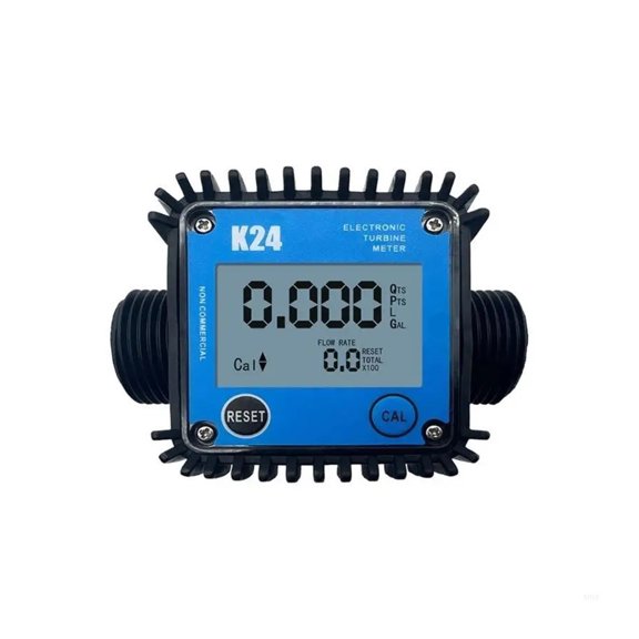 A0KF Liquid Meter 10-120L/min DN25 Electronic Turbine Flow Meter LCD Fuel Diesel Water Flowmeter