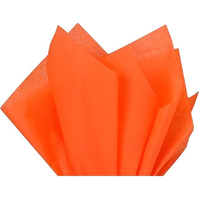 A1 Bakery Supplies Orange Bulk Tissue Paper 15 Inch x 20 Inch 100