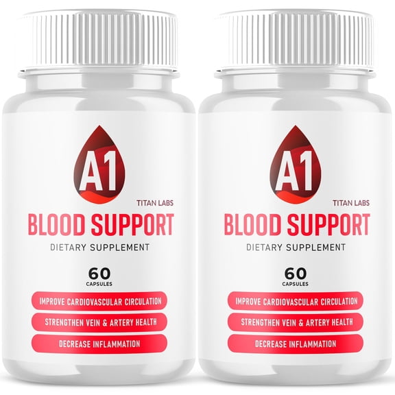 A1 Blood Support Advanced Formula Blood Support for Health and Wellness 120 Capsules
