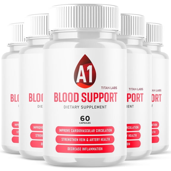 A1 Blood Support Advanced Formula Blood Support for Health and Wellness 300 Capsules