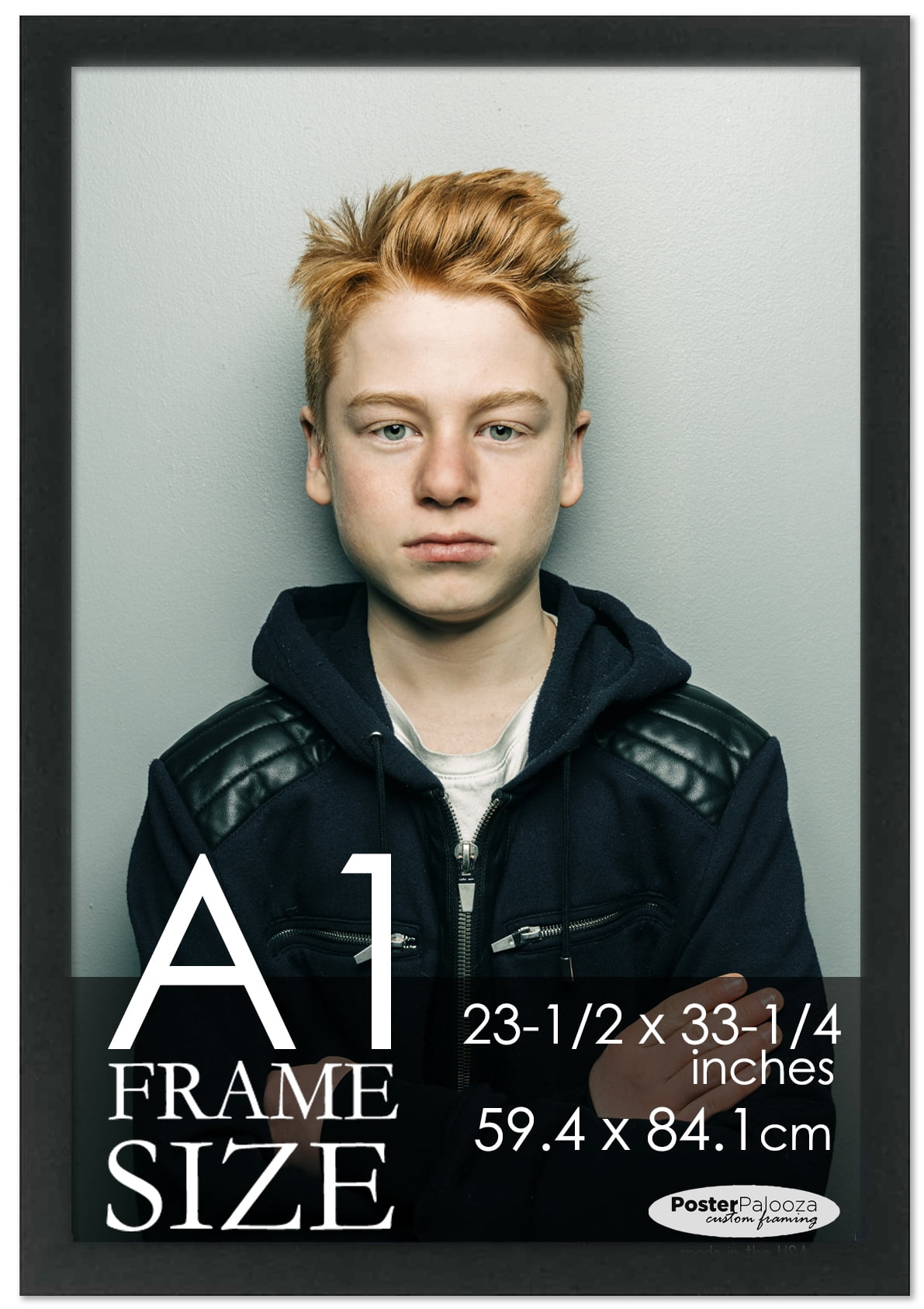 A1 Frame Black Modern Minimalist - Modern Wood A1 Picture Frame For A1 ...
