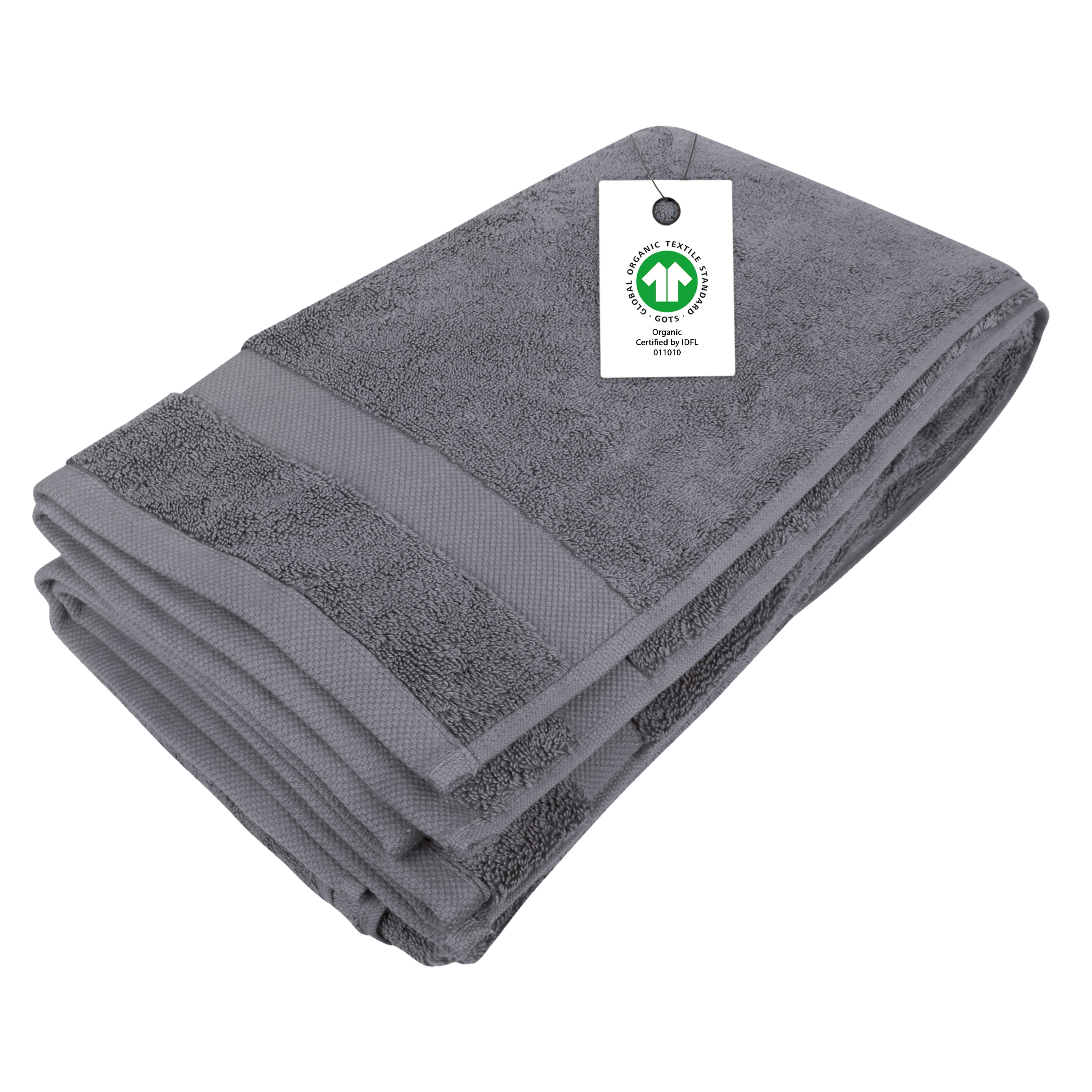 A1 Home Collections 100% Organic Cotton 700 GSM Plush Feather Touch Quick Dry Bath Sheet, GOTS Certified, Oeko-Tex Green Certified, Organic Cotton Bath Sheet
