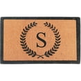 thumbnail image 1 of A1 Home Collections First Impression Divina Handwoven Extra Thick Leaf Doormat Monogrammed S,Large (24"X39"), 1 of 7
