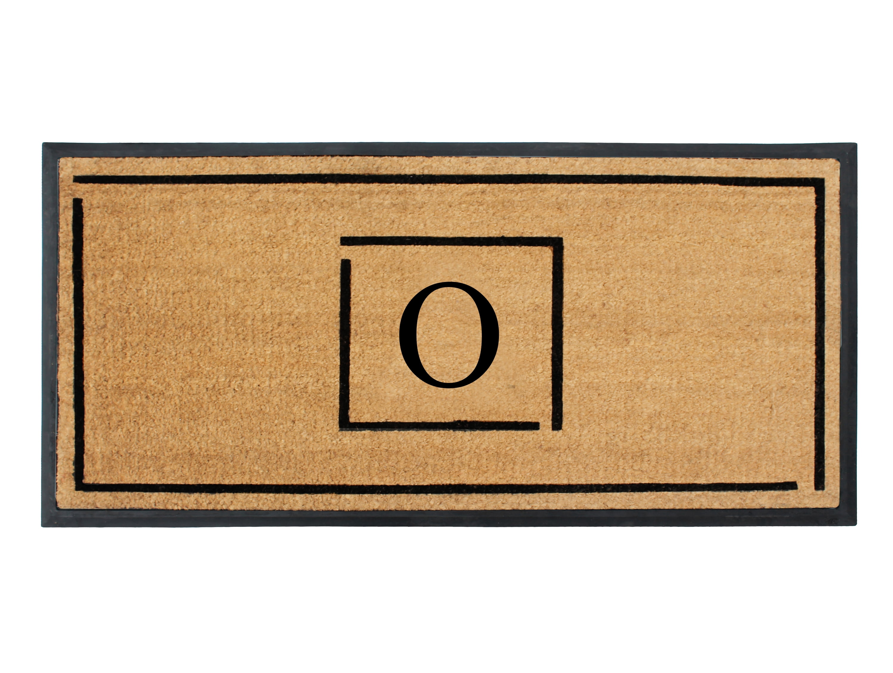 A1 Home Collections Hand-Crafted Rubber Coir Doormat Double/Single Door Mat for Outdoor 24x48 inch