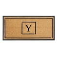 thumbnail image 1 of A1 Home Collections Hand-Crafted Rubber Coir Doormat Double/Single Door Mat for Outdoor 24x48 inch, 1 of 7