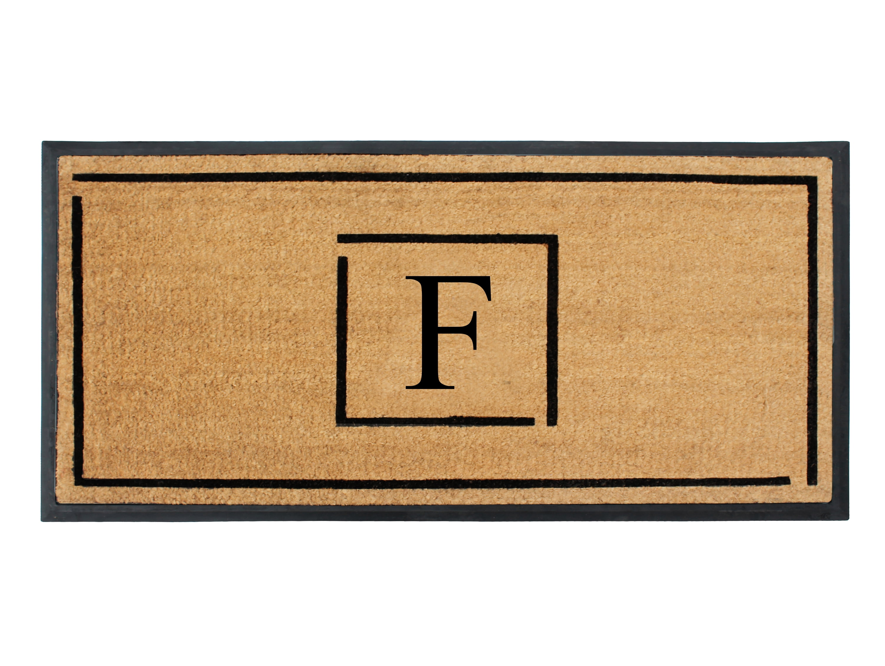 A1 Home Collections Hand-Crafted Rubber Coir Doormat Double/Single Door Mat for Outdoor 24x48 inch