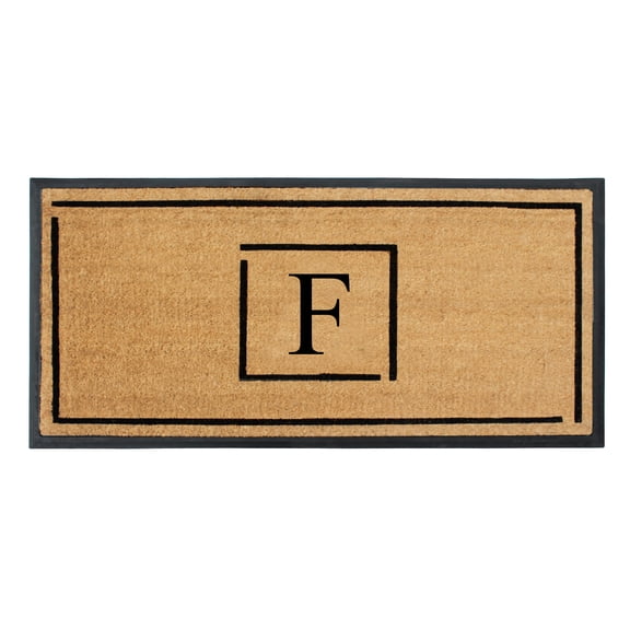 A1 Home Collections Hand-Crafted Rubber Coir Doormat Double/Single Door Mat for Outdoor 24x48 inch
