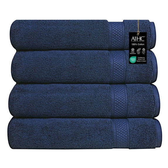 A1 Home Collections LLC A1HC Bath Towel Set, 500 GSM Duet Technology 100% Ring Spun Cotton, Oeko-Tex Green Certified, Ultra Soft, Quick Dry Bath Towel