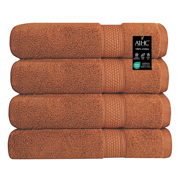 A1 Home Collections LLC A1HC Bath Towel Set, 500 GSM Duet Technology 100% Ring Spun Cotton, Oeko-Tex Green Certified, Ultra Soft, Quick Dry Bath Towel