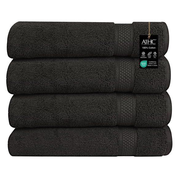 A1 Home Collections LLC A1HC Bath Towel Set, 500 GSM Duet Technology 100% Ring Spun Cotton, Oeko-Tex Green Certified, Ultra Soft, Quick Dry Bath Towel