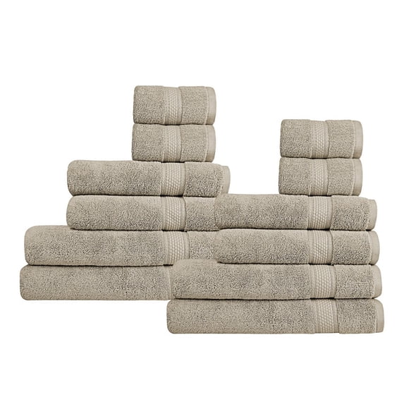 A1 Home Collections Bath Towel Sets, 100% Ring Spun Cotton, Zero Twist, Highly Absorbent, 500 GSM Low Lint, Quick Drying Bathroom Towel Set