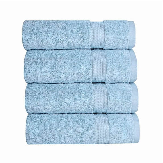A1 Home Collections LLC A1HC Wash Cloth Set, 500 GSM 100% Ring Spun Cotton, Oeko-Tex Green Certified, Zero Twist, Quick Dry & Highly Absorbent 4 Piece