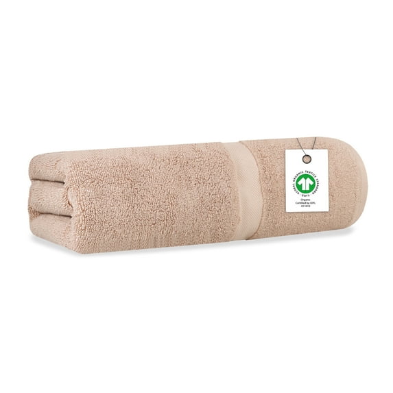 Delara Organic Cotton Luxuriously Plush Bath Sheet |GOTS & OEKO-TEX Certified |650 GSM Long Staple | Quick Dry & Ultra-Absorbent