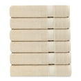 thumbnail image 1 of A1 Home Collections LLC Delara Organic Cotton Luxuriously Plush Washcloths Pack of 6 |GOTS & OEKO-TEX Certified |650 GSM Long Staple | Quick Dry &, 1 of 5
