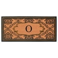 thumbnail image 1 of A1HC Natural Coir and PVC Monogrammed Floral Design Door Mat, 30" x 60", Anti-Shed Treated Durable Heavy Duty Front Door Mat for Outdoor Entrance, 1 of 7