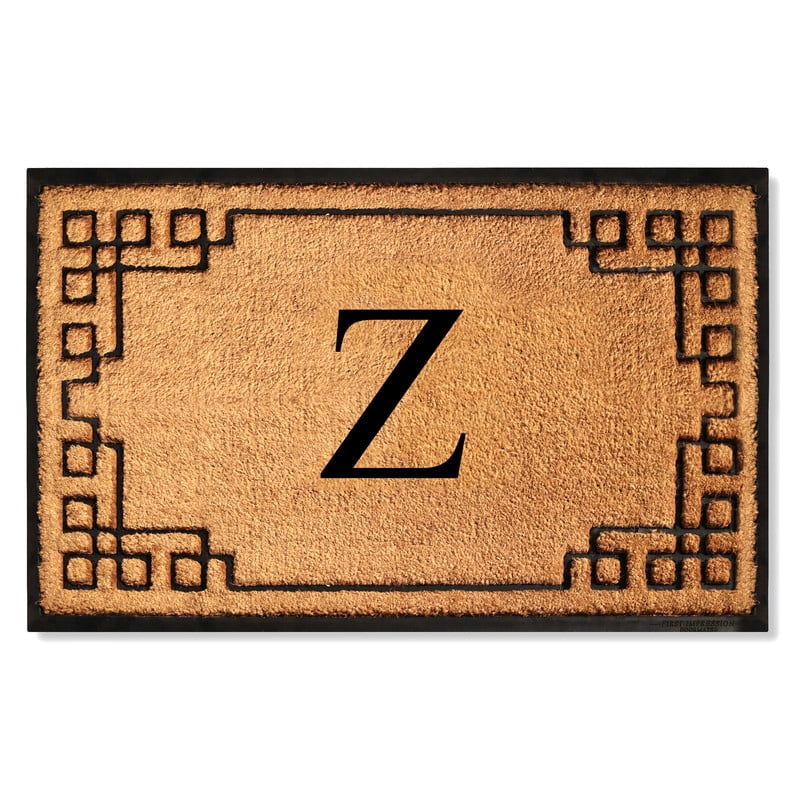 A1 Home Collections Natural Coir & Rubber Door Mat, Long-Lasting Entrance Doormats for Front Door, Thick & Non-Slip Durable Outdoor Entry Mat 36" x 72"