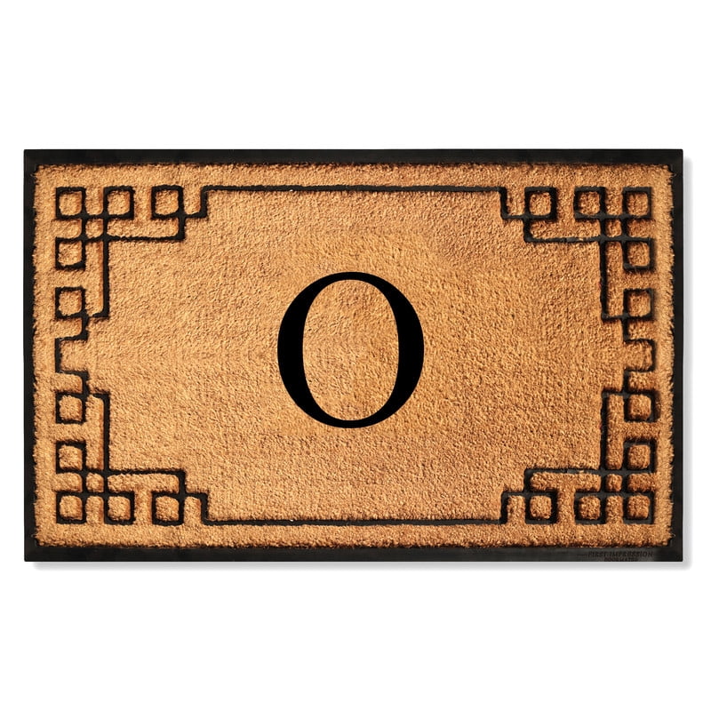 A1 Home Collections Natural Coir & Rubber Door Mat, Heavy-Duty Non-Slip Outdoor Entrance Mat, 36" x 72"