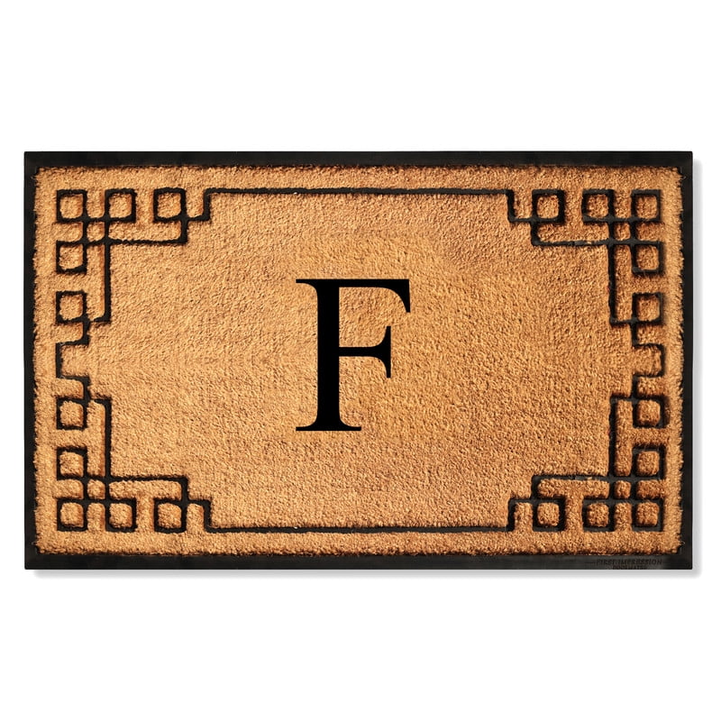 A1 Home Collections Natural Coir & Rubber Door Mat, Heavy-Duty Non-Slip Outdoor Entrance Mat, 36" x 72"