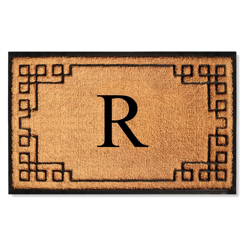A1 Home Collections Natural Coir & Rubber Door Mat, Long-Lasting Entrance Doormats for Front Door, Thick & Non-Slip Durable Outdoor Entry Mat 36" x 72"