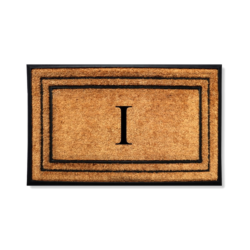A1 Home Collections Natural Coir & Rubber Door Mat, Long-Lasting Entrance Doormats for Front Door, Thick & Non-Slip Durable Outdoor Entry Mat 30" x 60"