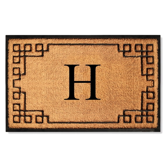 A1 Home Collections Natural Coir & Rubber Door Mat, Long-Lasting Entrance Doormats for Front Door, Thick & Non-Slip Durable Outdoor Entry Mat 36" x 72"