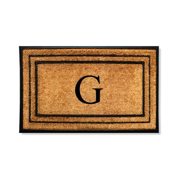 A1 Home Collections Natural Coir & Rubber Door Mat, Long-Lasting Entrance Doormats for Front Door, Thick & Non-Slip Durable Outdoor Entry Mat 30" x 60"