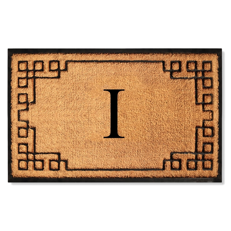 A1 Home Collections Natural Coir & Rubber Door Mat, Long-Lasting Entrance Doormats for Front Door, Thick & Non-Slip Durable Outdoor Entry Mat 36" x 72"