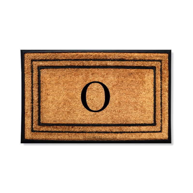 A1 Home Collections Natural Coir & Rubber Door Mat, Long-Lasting Entrance Doormats for Front Door, Thick & Non-Slip Durable Outdoor Entry Mat 30" x 60"