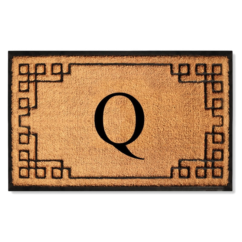 A1 Home Collections Natural Coir & Rubber Door Mat, Long-Lasting Entrance Doormats for Front Door, Thick & Non-Slip Durable Outdoor Entry Mat 36" x 72"